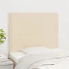 Image de vidaXL Hoofdborden 2 st 90x5x78/88 cm stof cràmekleurig3116179