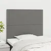 Image de vidaXL Hoofdborden 2 st 100x5x78/88 cm stof donkergrijs3116183