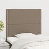 Image de vidaXL Hoofdborden 2 st 100x5x78/88 cm stof taupe3116186