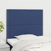 Image de vidaXL Hoofdborden 2 st 100x5x78/88 cm stof blauw3116188