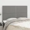 Image de vidaXL Hoofdborden 4 st 72x5x78/88 cm stof donkergrijs3116191