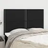 Image de vidaXL Hoofdborden 4 st 72x5x78/88 cm stof zwart3116192