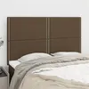 Image de vidaXL Hoofdborden 4 st 72x5x78/88 cm stof donkerbruin3116193