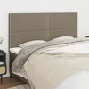 Image de vidaXL Hoofdborden 4 st 100x5x78/88 cm stof taupe3116218