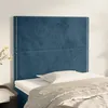Image de vidaXL Hoofdborden 2 st 80x5x78/88 cm fluweel donkerblauw3116226