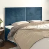 Image de vidaXL Hoofdborden 4 st 100x5x78/88 cm fluweel donkerblauw3116262