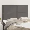 Image de vidaXL Hoofdborden 4 st 72x5x78/88 cm kunstleer grijs3116286