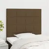 Image de vidaXL Hoofdborden 2 st 80x5x78/88 cm stof donkerbruin3116309