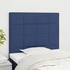 Image de vidaXL Hoofdborden 2 st 90x5x78/88 cm stof blauw3116320