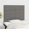 Image de vidaXL Hoofdborden 2 st 100x5x78/88 cm stof donkergrijs3116323