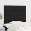 Image de vidaXL Hoofdborden 2 st 100x5x78/88 cm stof zwart3116324