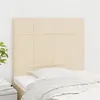 Image de vidaXL Hoofdborden 2 st 100x5x78/88 cm stof cràmekleurig3116327