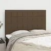 Image de vidaXL Hoofdborden 4 st 72x5x78/88 cm stof donkerbruin3116333