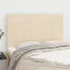 Image de vidaXL Hoofdborden 4 st 72x5x78/88 cm stof cràmekleurig3116335