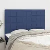 Image de vidaXL Hoofdborden 4 st 72x5x78/88 cm stof blauw3116336
