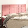Image de vidaXL Hoofdborden 4 st 90x5x78/88 cm fluweel roze3116397