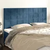 Image de vidaXL Hoofdborden 4 st 100x5x78/88 cm fluweel donkerblauw3116402