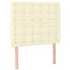 Image de Têtes de lit 2 pcs Crème 100x5x78/88 cm Similicuir