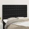 Image de vidaXL Hoofdbordem 4 st 72x5x78/88 cm kunstleer zwart3116422