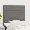 Image de vidaXL Hoofdborden 2 st 80x5x78/88 cm stof donkergrijs3116447