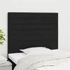 Image de vidaXL Hoofdborden 2 st 80x5x78/88 cm stof zwart3116448