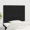 Image de vidaXL Hoofdborden 2 st 90x5x78/88 cm stof zwart3116456