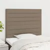 Image de vidaXL Hoofdborden 2 st 90x5x78/88 cm stof taupe3116458