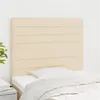 Image de vidaXL Hoofdborden 2 st 100x5x78/88 cm stof cràmekleurig3116467