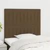 Image de vidaXL Hoofdborden 2 st 80x5x78/88 cm stof donkerbruin3116547