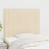 Image de vidaXL Hoofdborden 2 st 80x5x78/88 cm stof cràmekleurig3116549