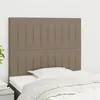 Image de vidaXL Hoofdborden 2 st 90x5x78/88 cm stof taupe3116556