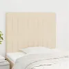 Image de vidaXL Hoofdborden 2 st 90x5x78/88 cm stof cràmekleurig3116557
