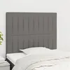 Image de vidaXL Hoofdborden 2 st 100x5x78/88 cm stof donkergrijs3116561
