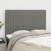 Image de vidaXL Hoofdborden 4 st 72x5x78/88 cm stof donkergrijs3116569