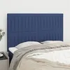 Image de vidaXL Hoofdborden 4 st 72x5x78/88 cm stof blauw3116574