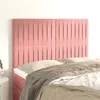 Image de vidaXL Hoofdborden 4 st 72x5x78/88 cm fluweel roze3116623