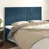 Image de vidaXL Hoofdborden 4 st 80x5x78/88 cm fluweel donkerblauw3116628