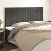 Image de vidaXL Hoofdborden 4 st 90x5x78/88 cm fluweel donkergrijs3116631