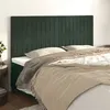Image de vidaXL Hoofdborden 4 st 100x5x78/88 cm fluweel donkergroen3116639