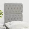 Image de vidaXL Hoofdborden 2 st 80x7x78/88 cm stof lichtgrijs3116642