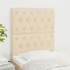 Image de vidaXL Hoofdborden 2 st 80x7x78/88 cm stof cràmekleurig3116647