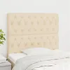 Image de vidaXL Hoofdborden 2 st 90x7x78/88 cm stof cràmekleurig3116655