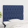 Image de vidaXL Hoofdborden 2 st 100x7x78/88 cm stof blauw3116664