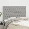 Image de vidaXL Hoofdborden 4 st 80x7x78/88 cm stof lichtgrijs3116674