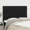 Image de vidaXL Hoofdborden 4 st 80x7x78/88 cm stof zwart3116676