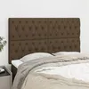Image de vidaXL Hoofdborden 4 st 80x7x78/88 cm stof donkerbruin3116677