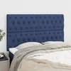 Image de vidaXL Hoofdborden 4 st 80x7x78/88 cm stof blauw3116680