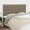 Image de vidaXL Hoofdborden 4 st 100x7x78/88 cm stof taupe3116694