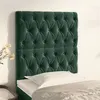 Image de vidaXL Hoofdborden 2 st 80x7x78/88 cm fluweel donkergroen3116701