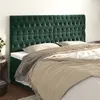 Image de vidaXL Hoofdborden 4 st 100x7x78/88 cm fluweel donkergroen3116737